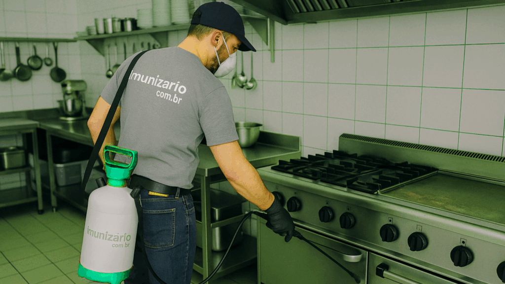 dedetização em cozinha de restaurantes