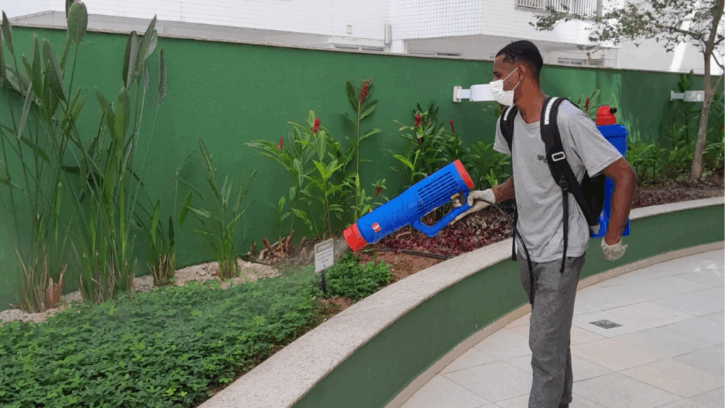 Uso do Turbotermonebulizador